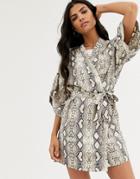 Cotton On Body Kimono Gown In Python