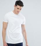 Asos Design Tall T-shirt With Crew Neck In White - White