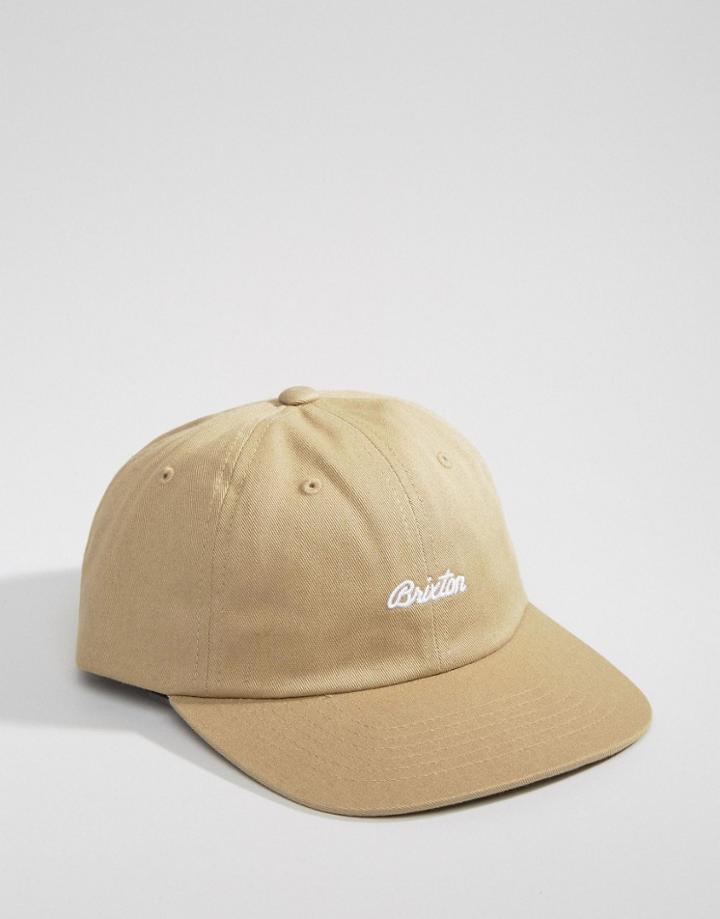 Brixton Trevor Cap With Adjustable Strap - Beige
