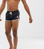 Ellesse Swim Shorts With Small Logo In Black - Black