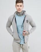 Gym King Tracksuit Top In Rock - Gray
