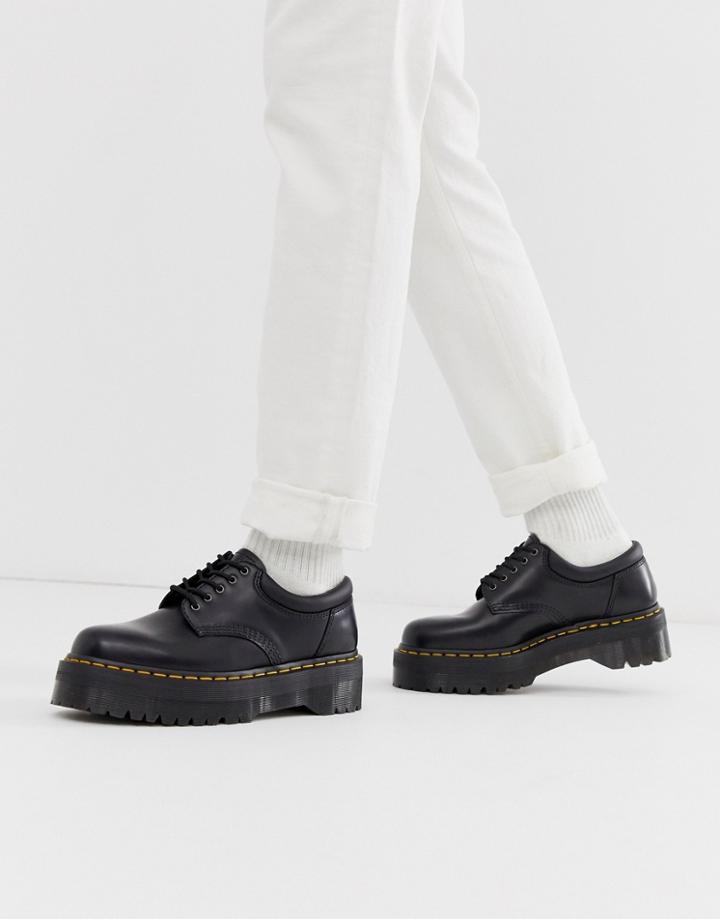 Dr Martens 8053 Quad Platform Shoes In Black