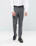 Farah Skinny Houndstooth Suit Pants - Gray