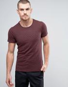 Casual Friday T-shirt In Stripe - Red