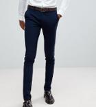 Asos Tall Super Skinny Fit Suit Pants In Navy - Navy