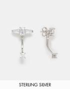 V Jewelry Marnie Sparkle Through & Through Earrings - Silver