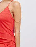 Asos Design Moon And Star Arm Cuff - Gold