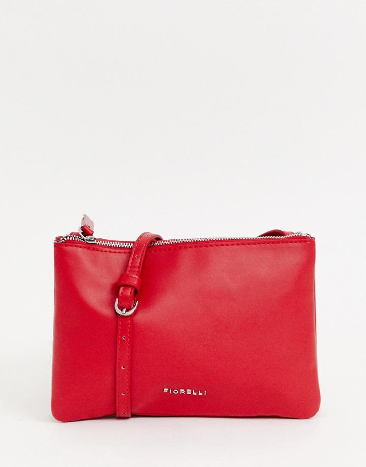 Fiorelli Double Compartment Cross Body Bag - Red