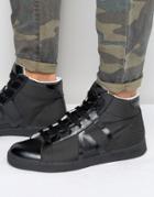 Armani Jeans Hi Top Sneakers - Black