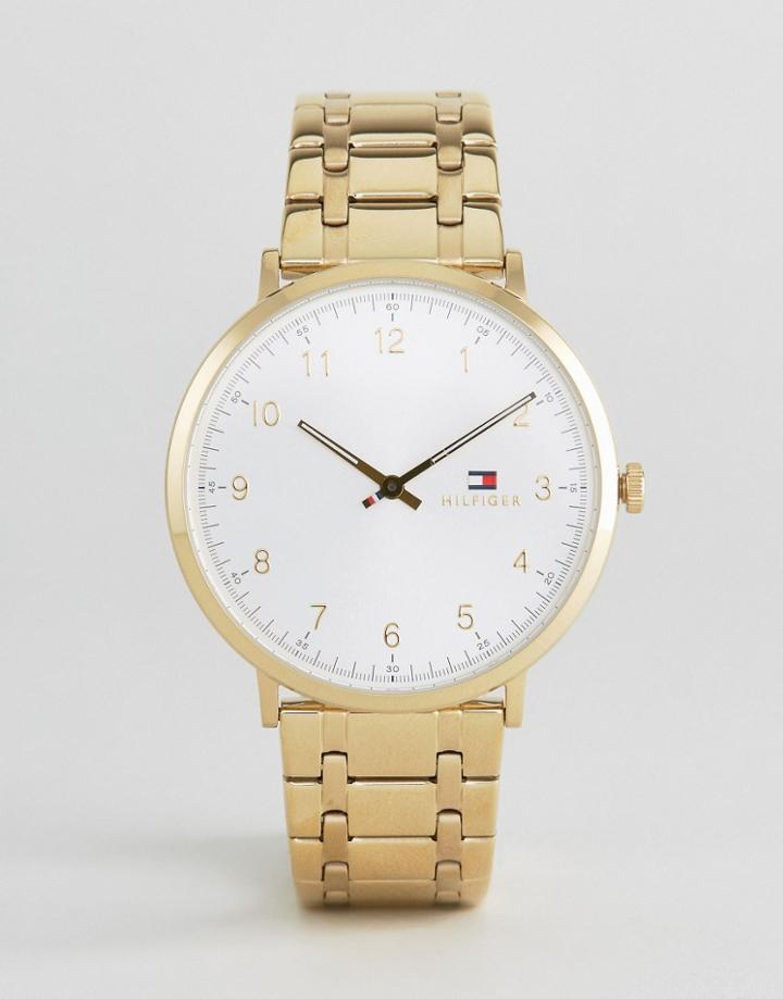 Tommy Hilfiger 1791337 Silim Gold Bracelet Strap Watch - Gold