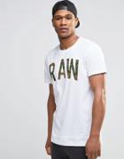 G-star Poskin T-shirt Camo Raw Print - White