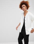 Sixth June Basbeball Shirt In White Velour - White