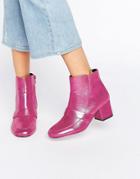 Asos Ranora Loafer Ankle Boots - Pink