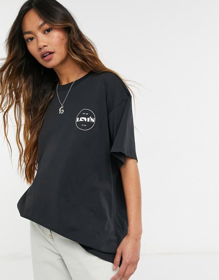 Levi's Circle Logo Tee In Black