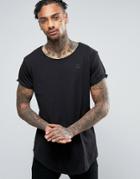 G-star Longline Vontoni Crew Neck T-shirt - Black