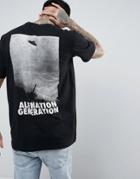 Antioch Alien Generation Big Back Print T-shirt - Black