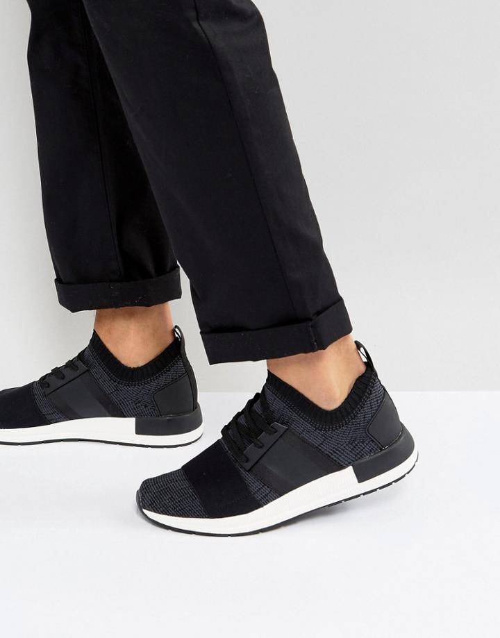 Stradivarius Sneakers In Black - Black