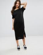 Cheap Monday Halter Neck Strap Sway Midi Dress - Black