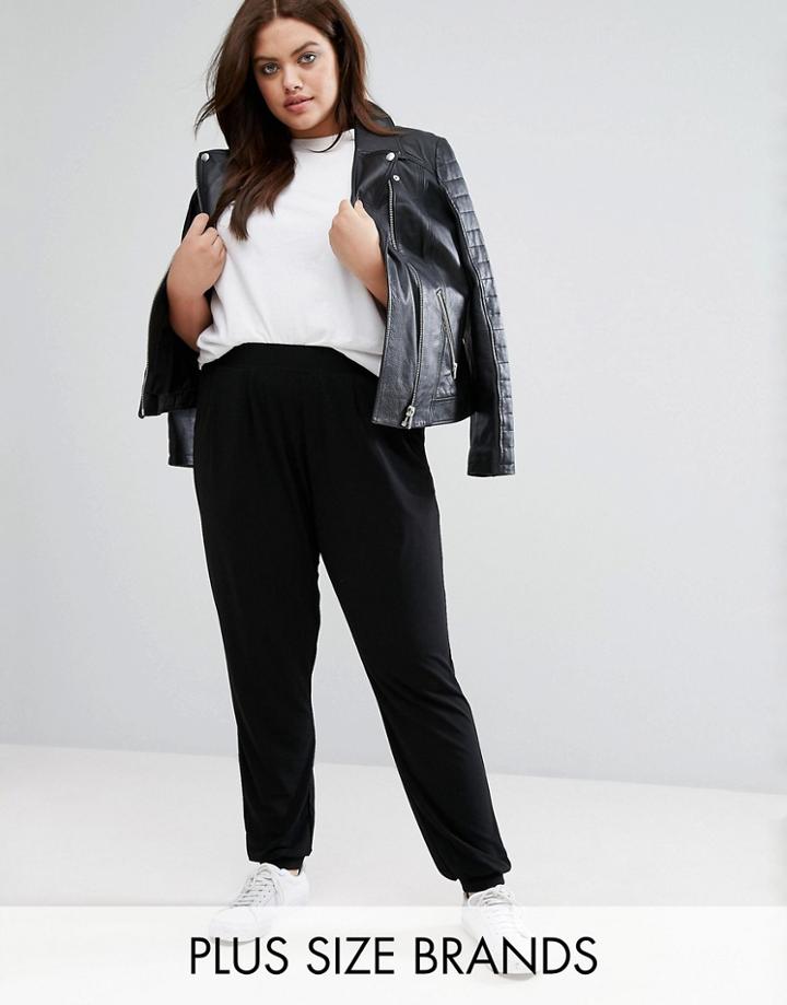 Junarose Cuff Leg Relaxed Pant - Black