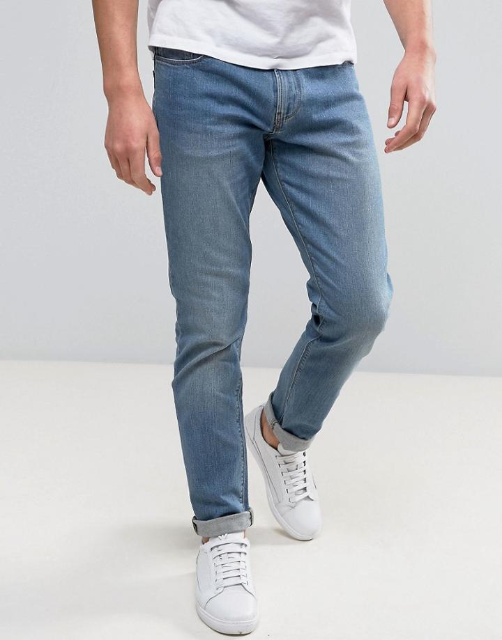 Armani Jeans Slim Fit Jeans Light Wash - Blue