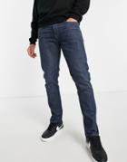 G-star 3301 Slim Jeans In Dark Wash-blue