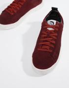 Diesel S-clever Low Top Suede Sneakers Red - Red