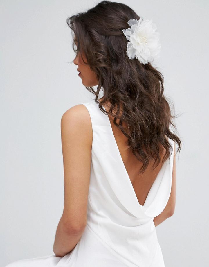 Asos Wedding Flower Hair Clip - Cream