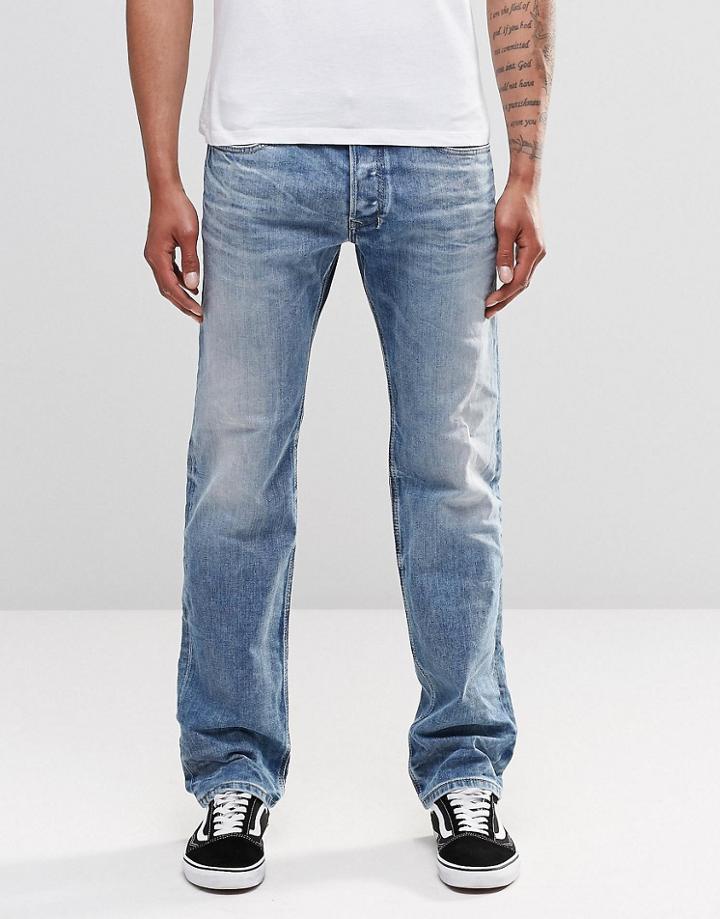 Diesel Safado Straight Jeans 853i Bleach Wash - Bleach Wash
