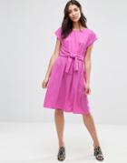 Closet Blu Front Tie Dress - Pink
