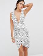 Isla Fractal Print Midi Dress - Multi