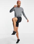 Nike Running Dri-fit Uv Miler Long Sleeve T-shirt In Gray-grey