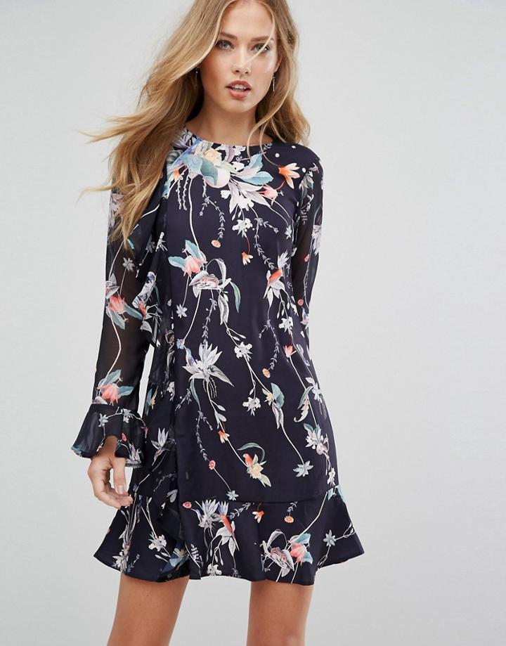 Lipsy Print Shift Dress - Multi