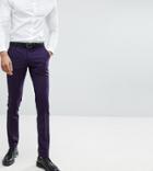 Noose & Monkey Tall Super Skinny Suit Pants - Purple