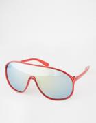 Trip Visor Sunglasses - Red