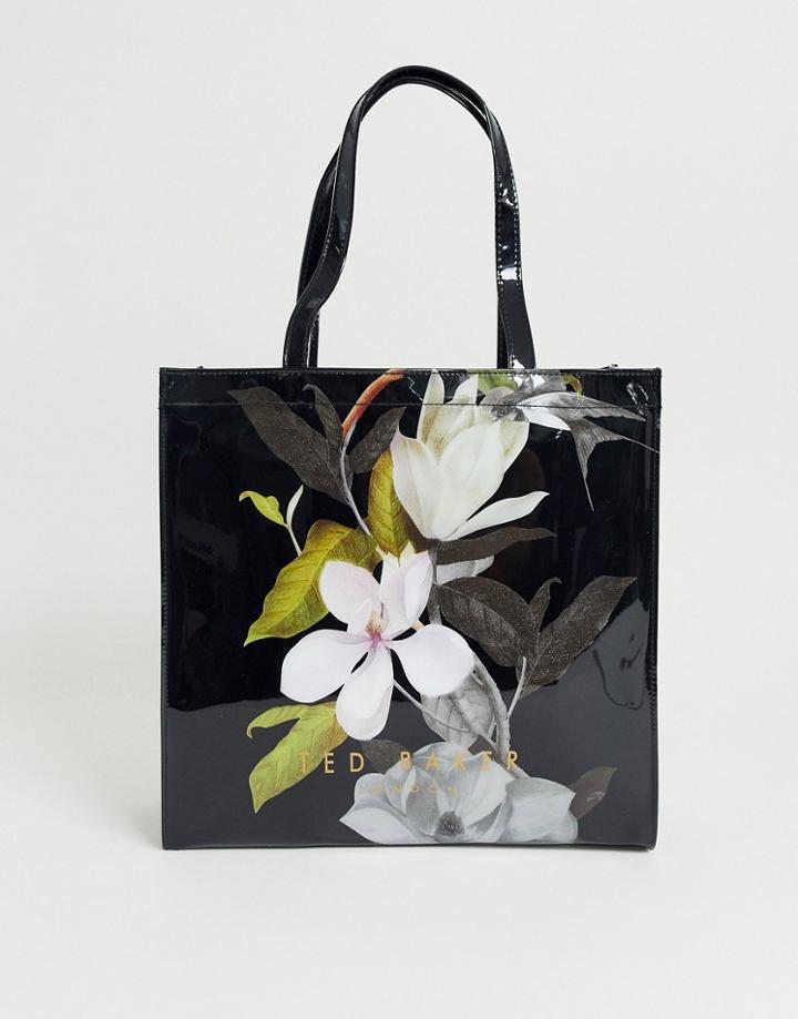 Ted Baker Rumacon Opal Print Large Icon Bag - Black