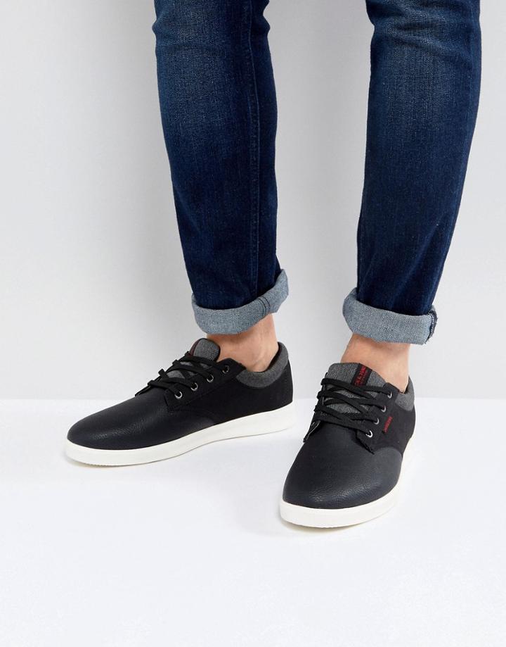 Jack & Jones Gaston Sneakers In Black - Brown