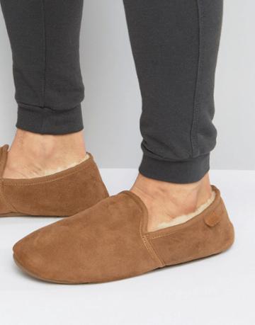 Just Sheepskin Garrick Slippers - Tan