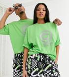 Asos Design X Christian Cowan Unisex Oversized Logo T-shirt-multi