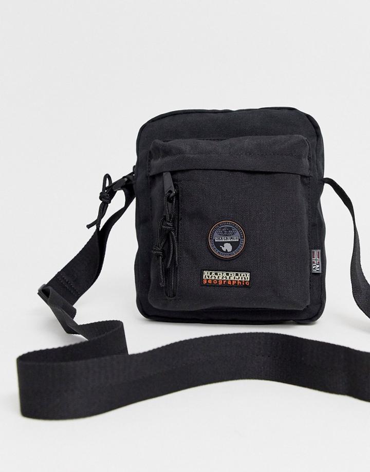 Napapijri Hoyage Cross Body Flight Bag In Black