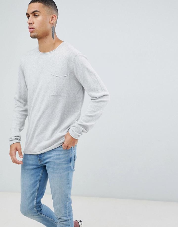 D-struct Lightweight Sweater - Gray
