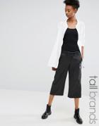 Noisy May Tall Pu Culottes - Black