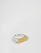 Icon Brand Mixed Metal Ring In Silver - Silver