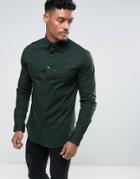 Siksilk Muscle Shirt In Dark Green - Green