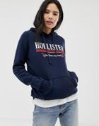 Hollister Hoodie With Southern California Logo - Navy