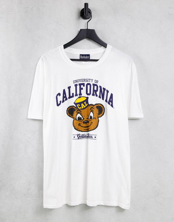 California Logo Oversized T-shirt In White