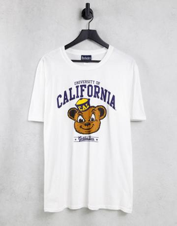 California Logo Oversized T-shirt In White