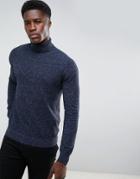 Threadbare Textured Knit Sweater - Navy