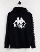 Kappa Logo Taping Hoodie Black