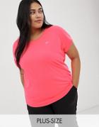 Only Play Curvy Plus Short Sleeve Training Tee - Pink