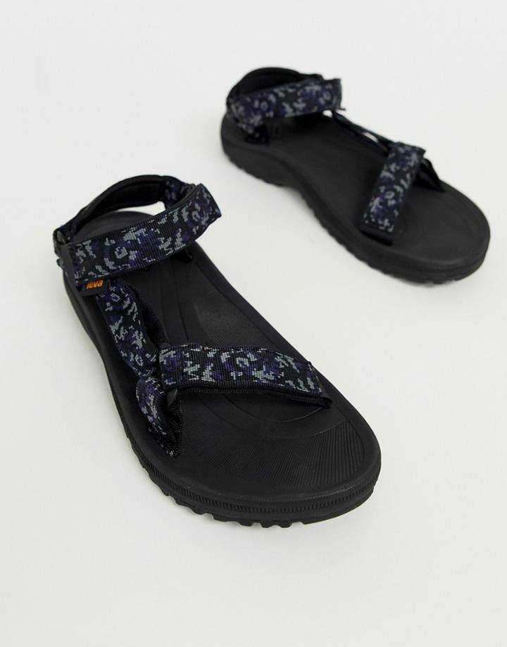 Teva Winsted Tech Sandals In Navy Print - Navy